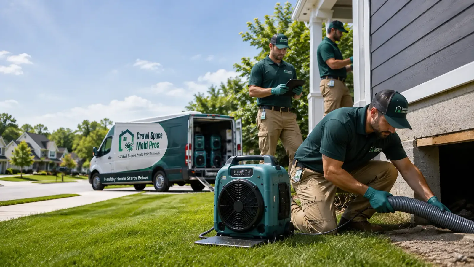 Crawl Space Mold Removal in Thomasboro, IL